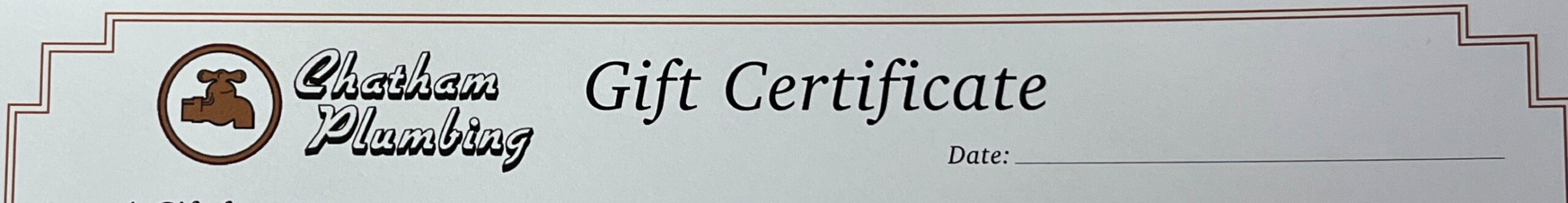 Gift Certificate Header